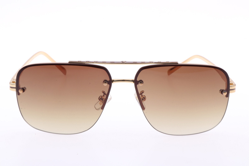 Z1078 Sunglasses In Gold Gradient Brown