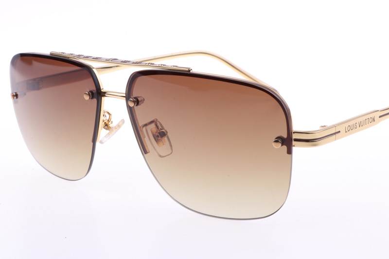 Z1078 Sunglasses In Gold Gradient Brown