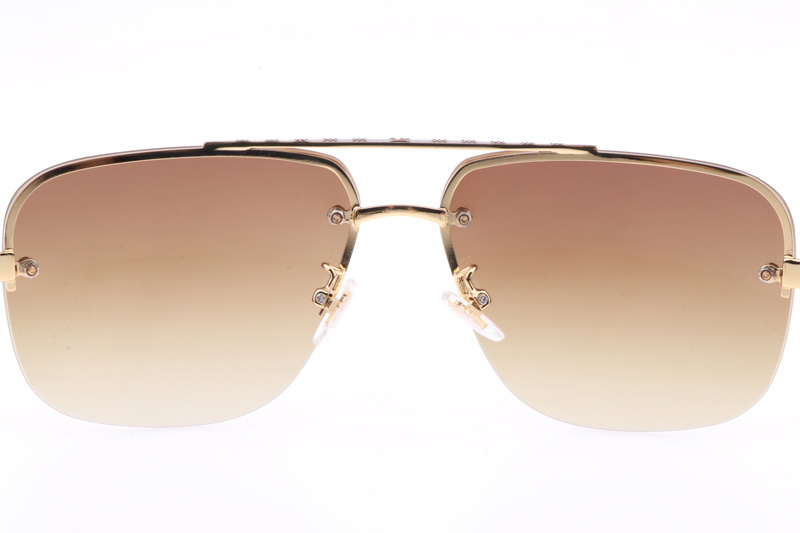 Z1078 Sunglasses In Gold Gradient Brown