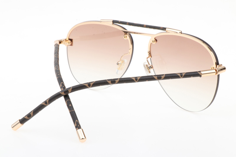 Z1108E Sunglasses In Gold Gradient Brown