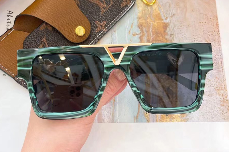 Z1609E Sunglasses In Green Gold