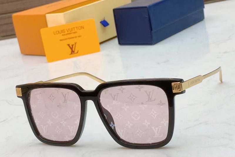 Z1667 Sunglasses In Black Gold Pink