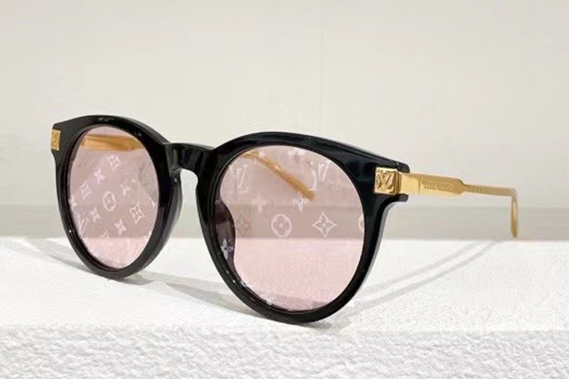 Z1671E Sunglasses In Black Gold Pink Lens