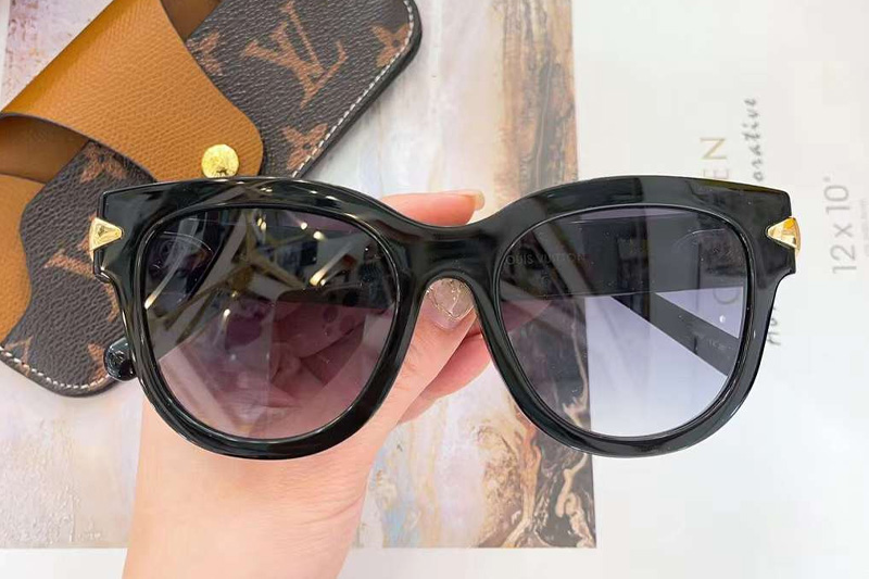 Z1988E Sunglasses In Black Gold Gradient Grey