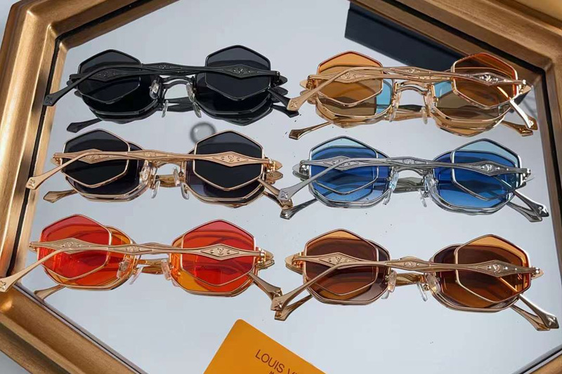 Z2020U Sunglasses Gold Blue