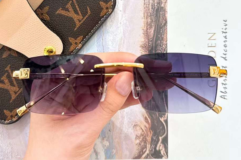 Z2194U Sunglasses Gold Gradient Blue