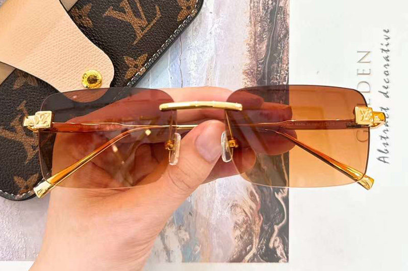 Z2194U Sunglasses Gold Gradient Brown